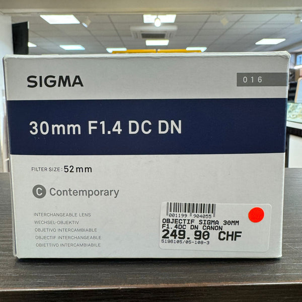 Objectif Sigma 30MM pour Canon