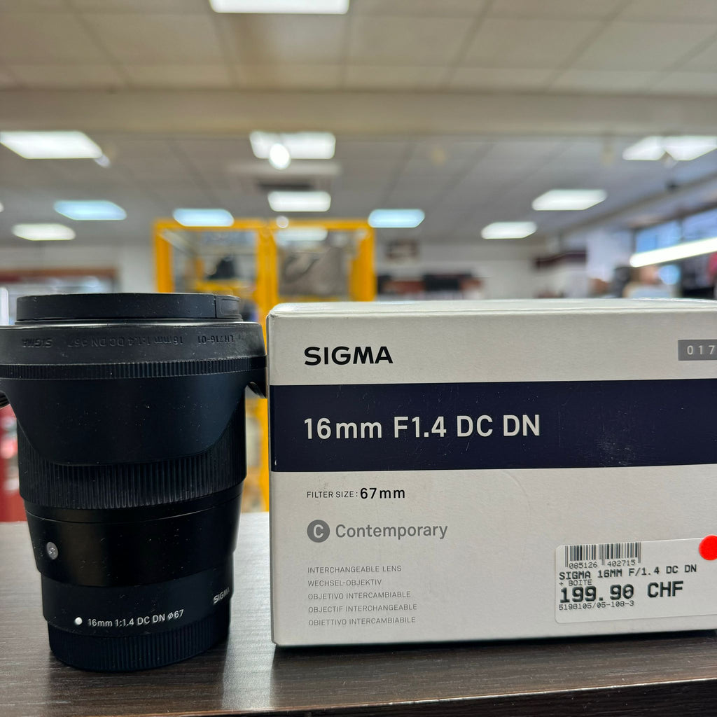 Objectif Sigma 16MM pour Canon
