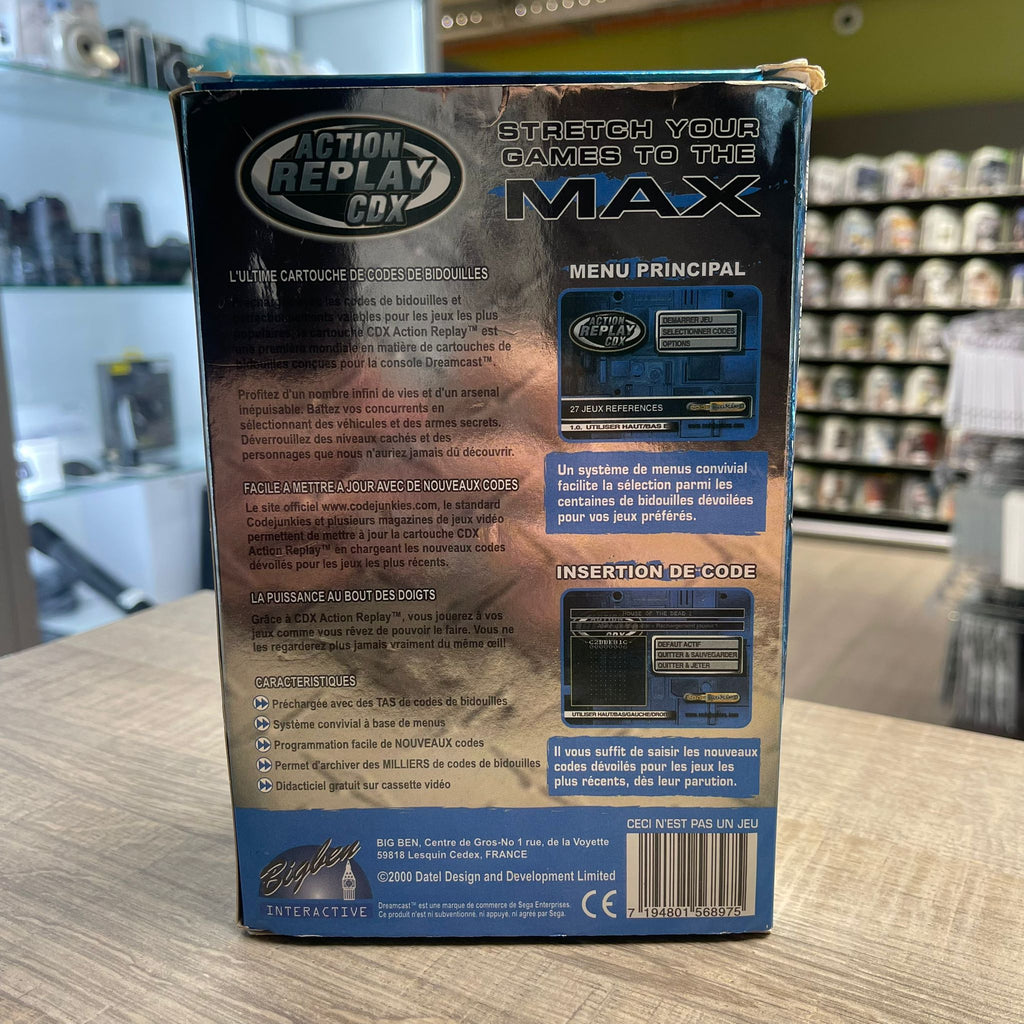 SEGA Dreamcast Action Replay CDX - EUR PAL - Bon état, Fonctionnel
