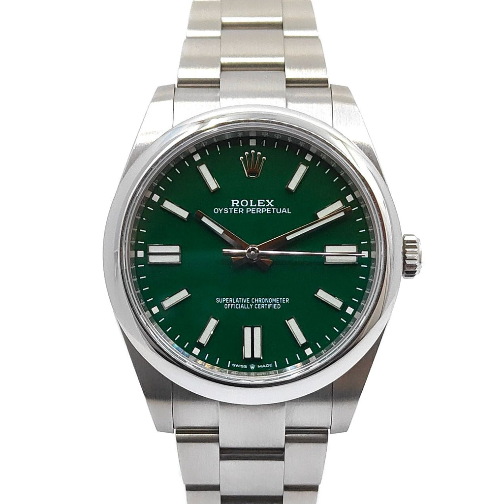 Rolex Oyster Perpetual 41 Green Dial (Full Set 08.2022)