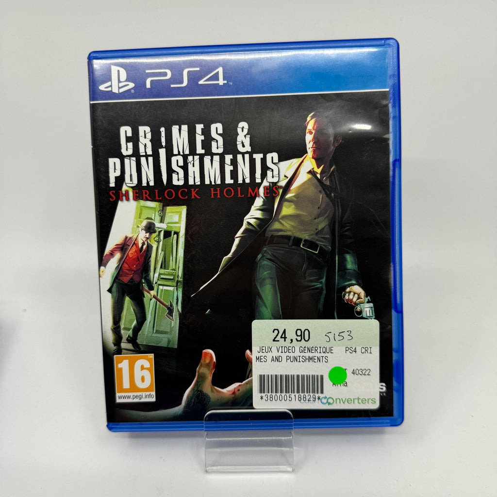 JEU PS4 CRIMES & PUNISHMENTS SHERLOCK HOLMES