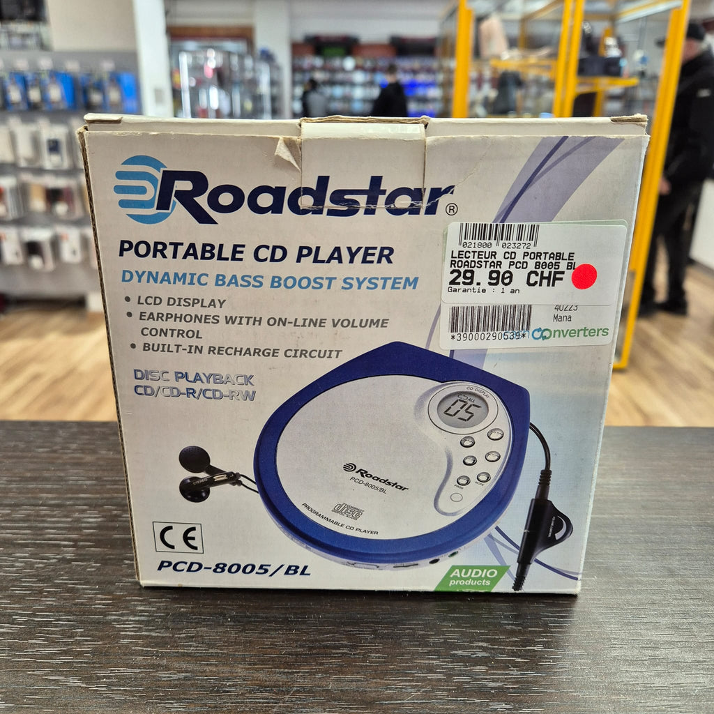 Lecteur CD Portable Roadstar PCD-8005/BL