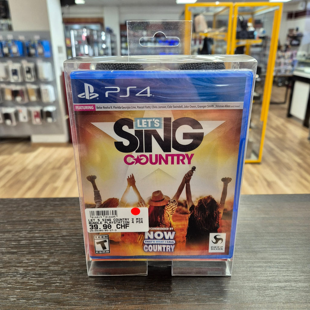 Jeu PS4 Pack Let's Sing Country + 2 Micro
