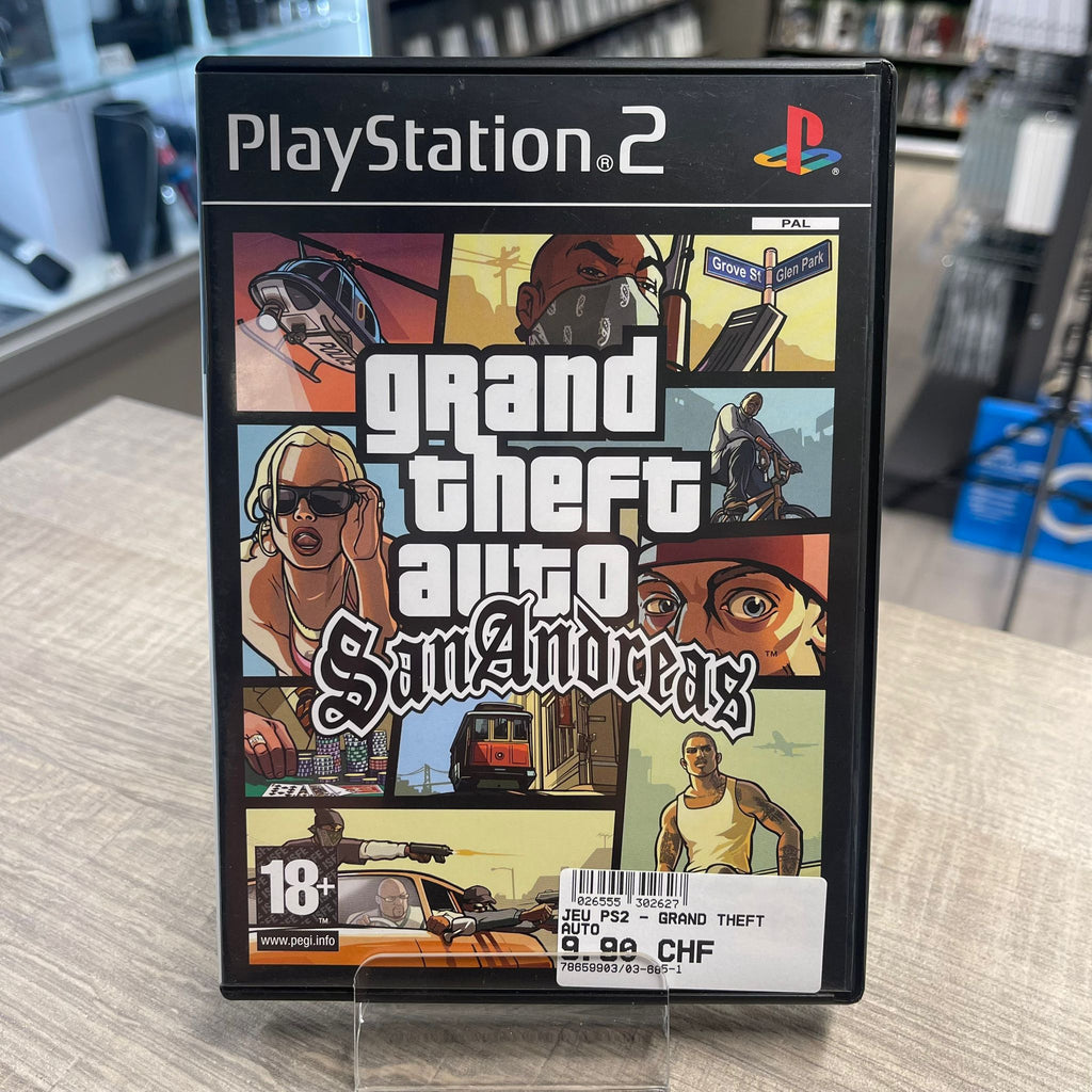 Jeu PlayStation 2 - GTA San Andreas + notice