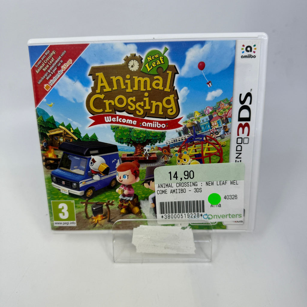 JEU NINTENDO 3DS ANIMAL CROSSING NEW LEAF WELCOME AMIIBO