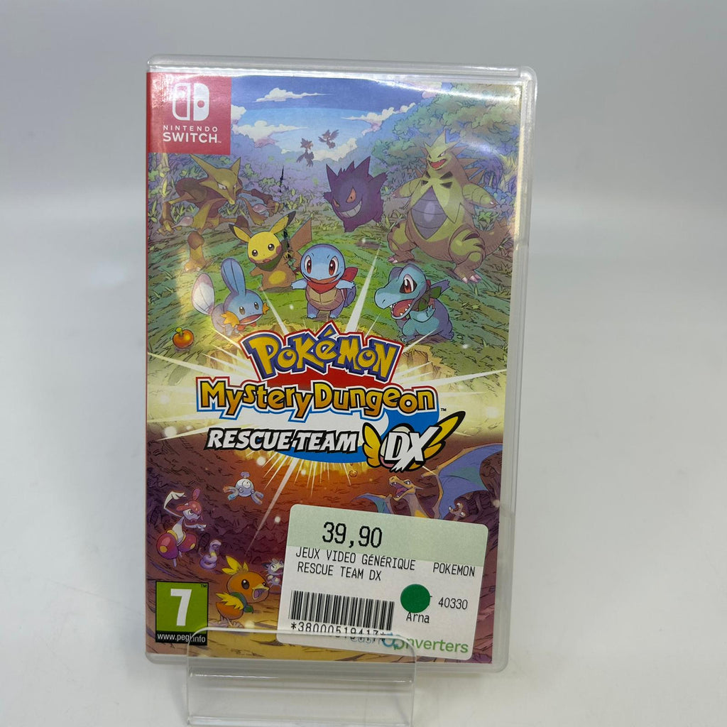 Jeu Nintendo Switch  Pokémon mystery Dungeon Rescue team DX