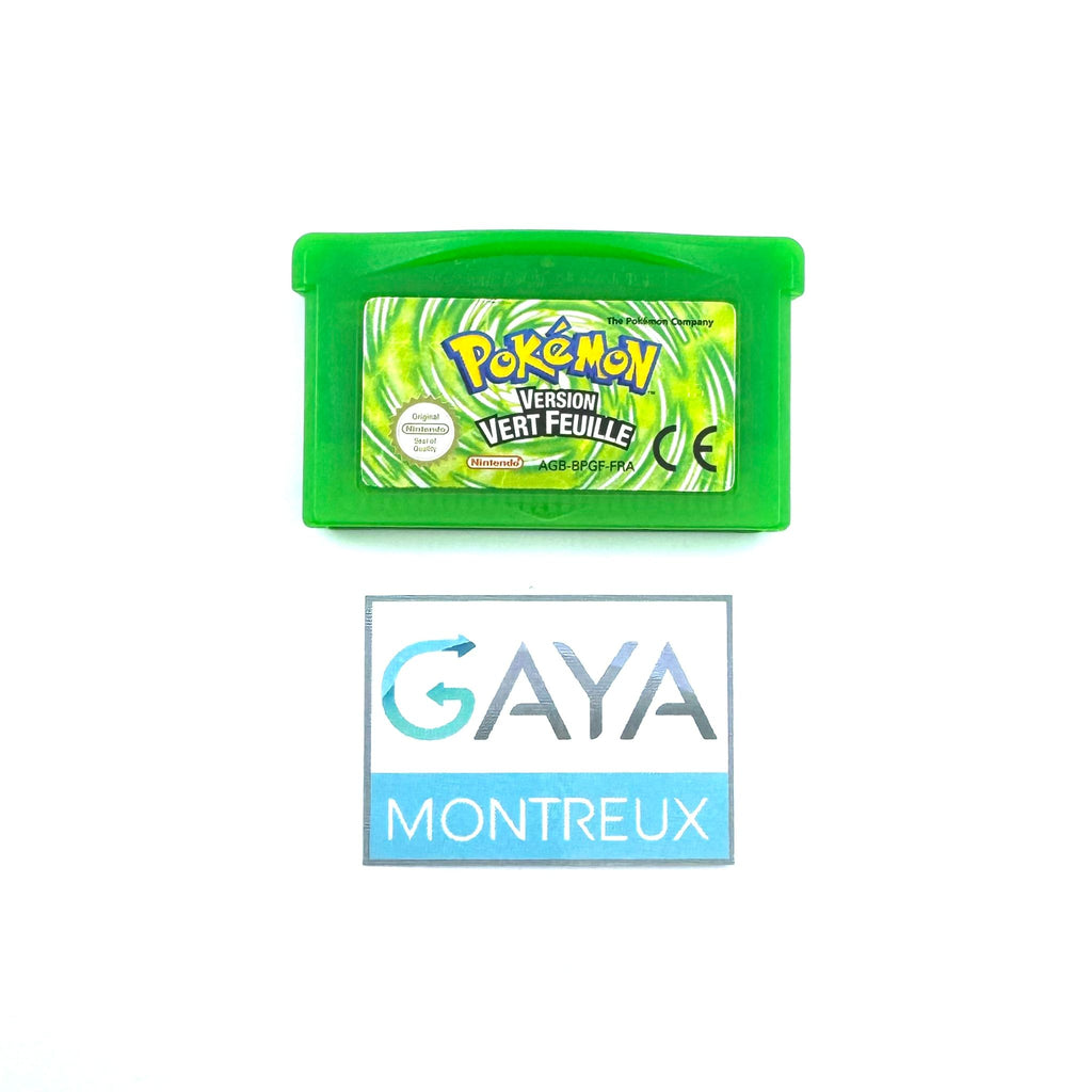 Jeu Game Boy Advance - Pokémon version Vert Feuille (Pile neuve)