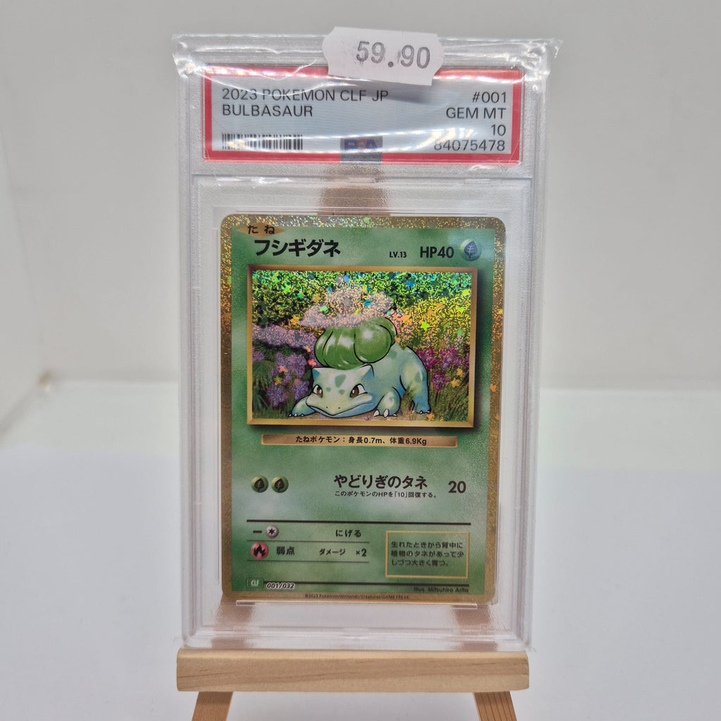 Carte Pokemon Gradée  Bulbasaur CLF 001 Jap  PSA 10