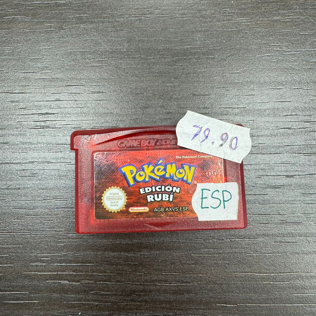 Jeu GameBoy Advance Pokémon Rubis (espagnol)