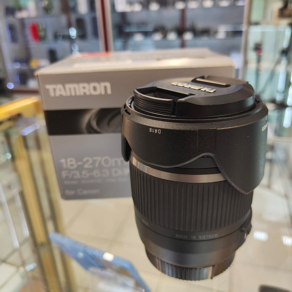 Objectif Tamron 18-200 Mm Pour Canon – Stabilisé – Avec Pare-soleil Et Boîte D’origine