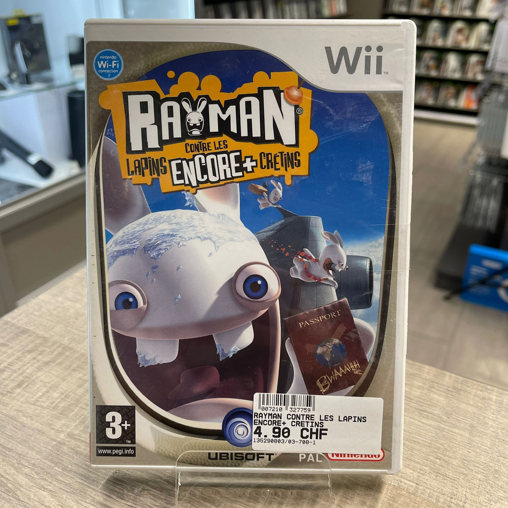 Jeu Wii - Rayman contre les Lapins encore + crétins + notice