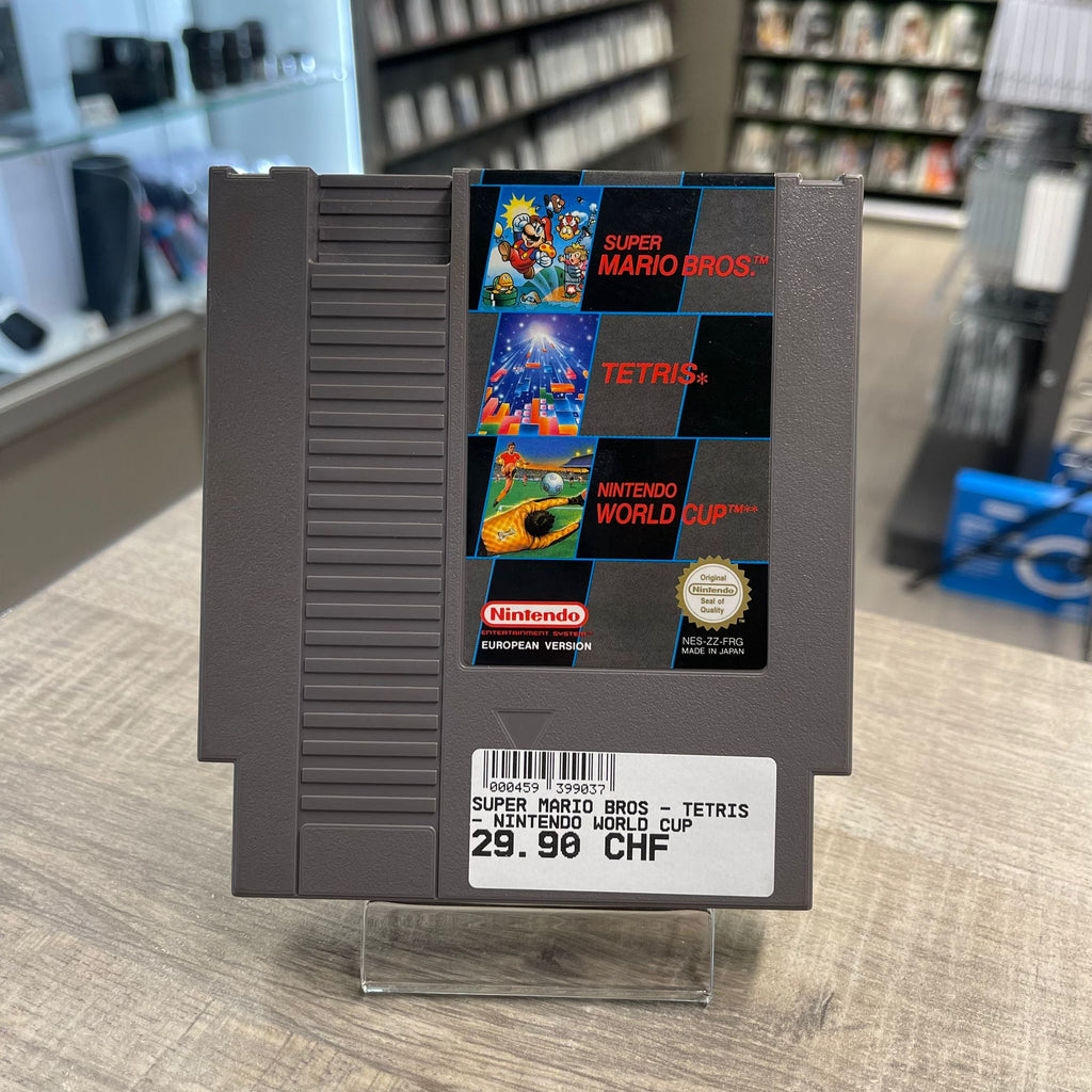 Jeu NES - Super Mario Bros / Tetris/ Nintendo World Cup