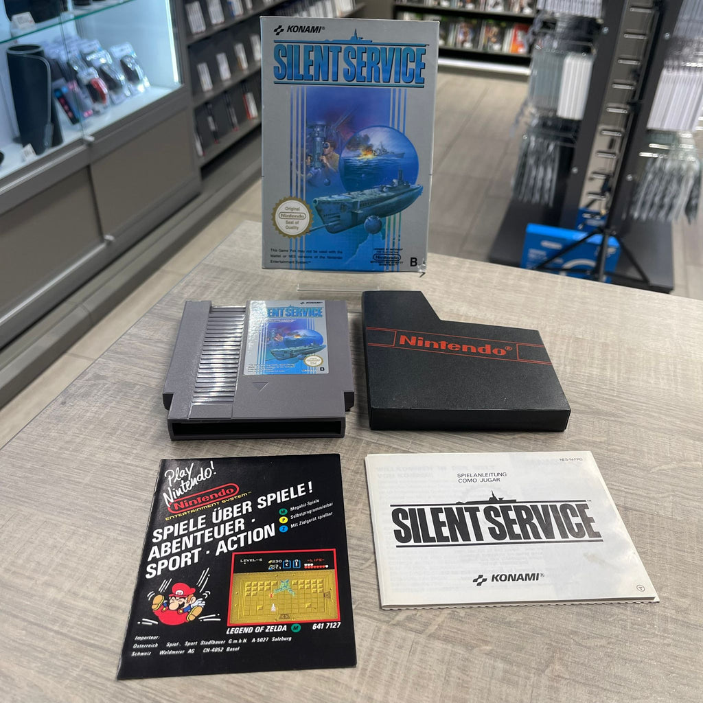 Jeu NES - Silent Service   + Boîte & notice