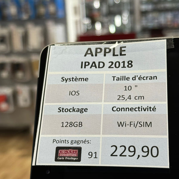 iPad 6e 2018 Wifi + LTE 128GB