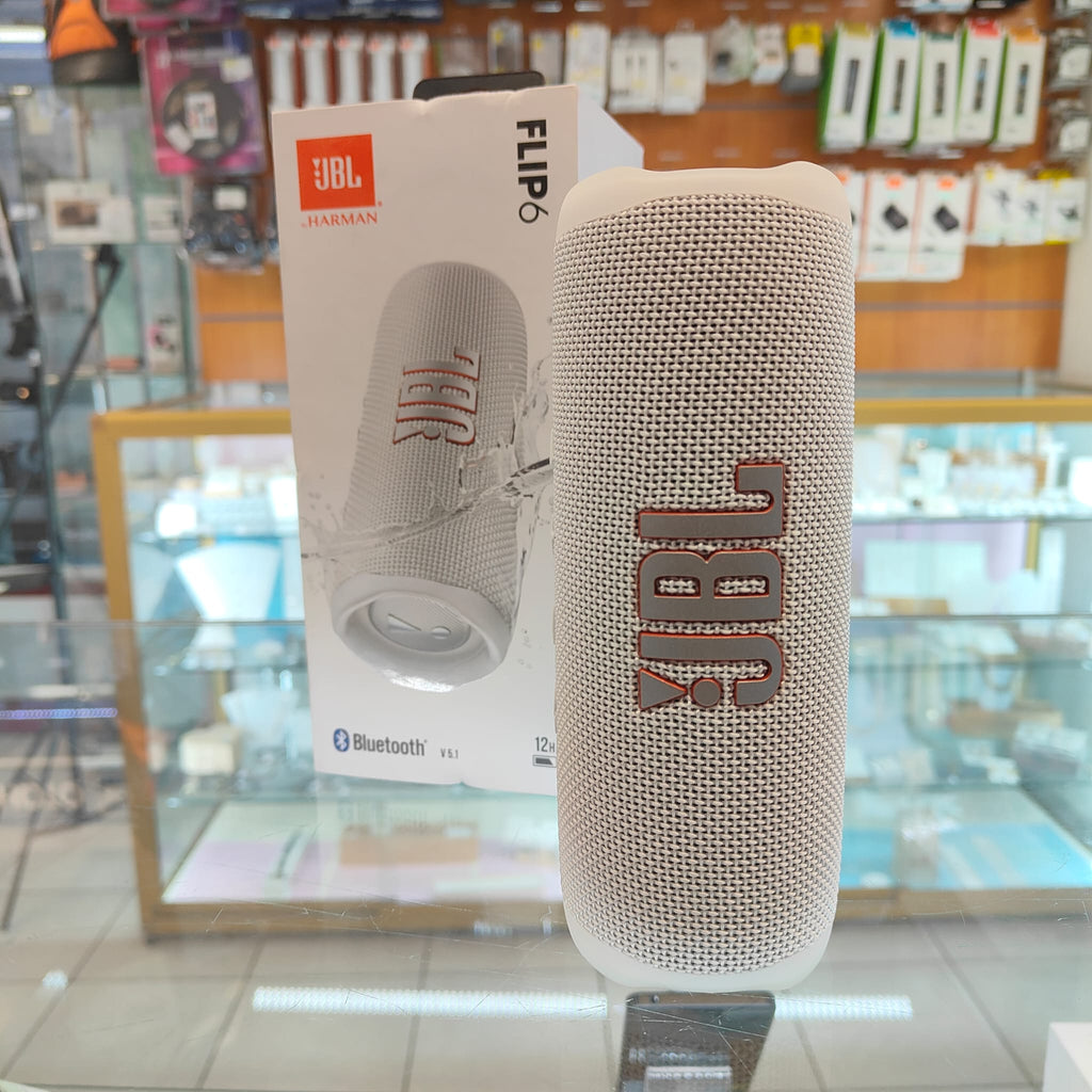 Enceinte JBL Flip 6 blanche + boîte