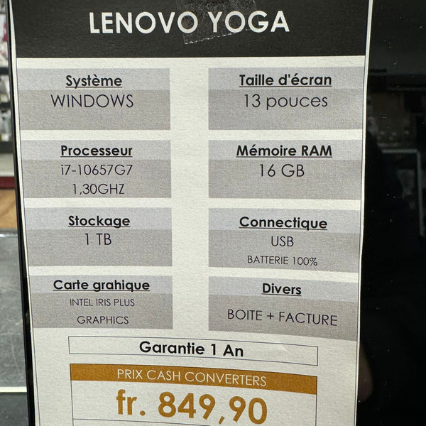 PC Portable Lenovo Yoga C940-14IIL