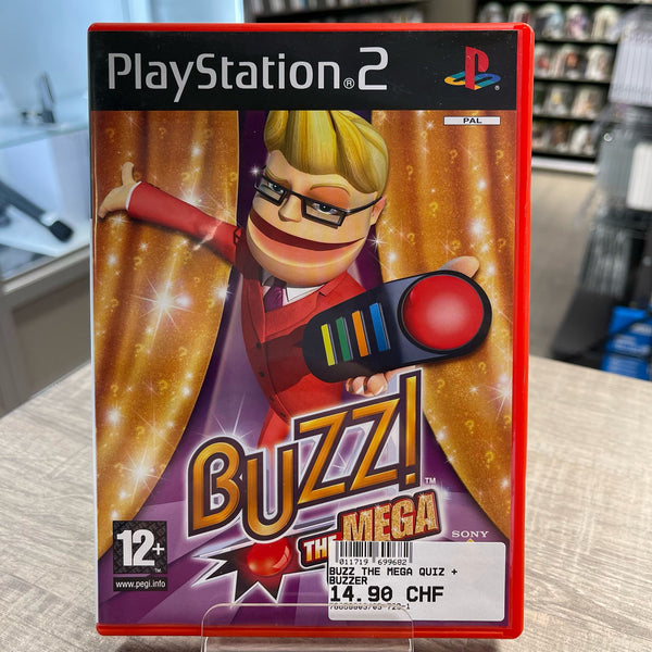 Jeu PS2 - Buzz the mega Quiz  + Buzzer