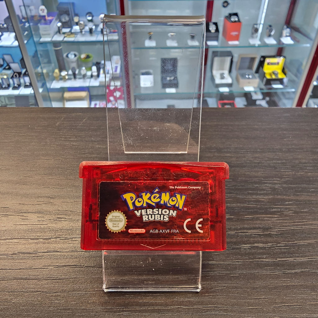 Jeu GameBoy Advance - Pokémon Rubis version fra - pile HS