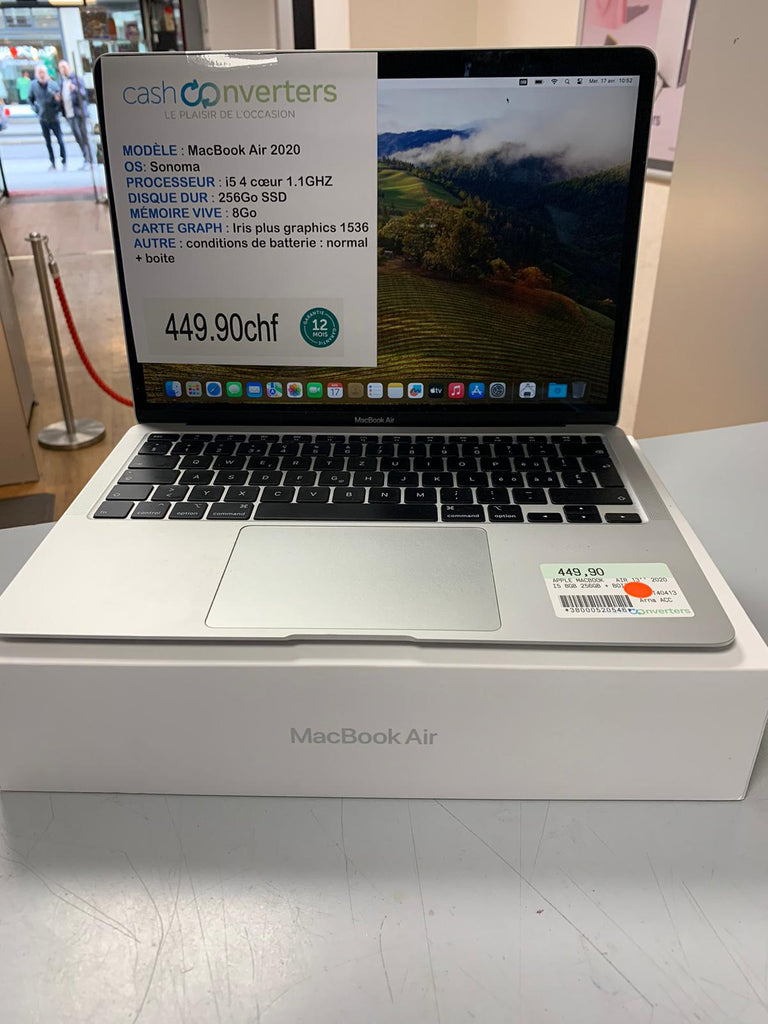 Macbook Air 13’ 2020 Avec boîte