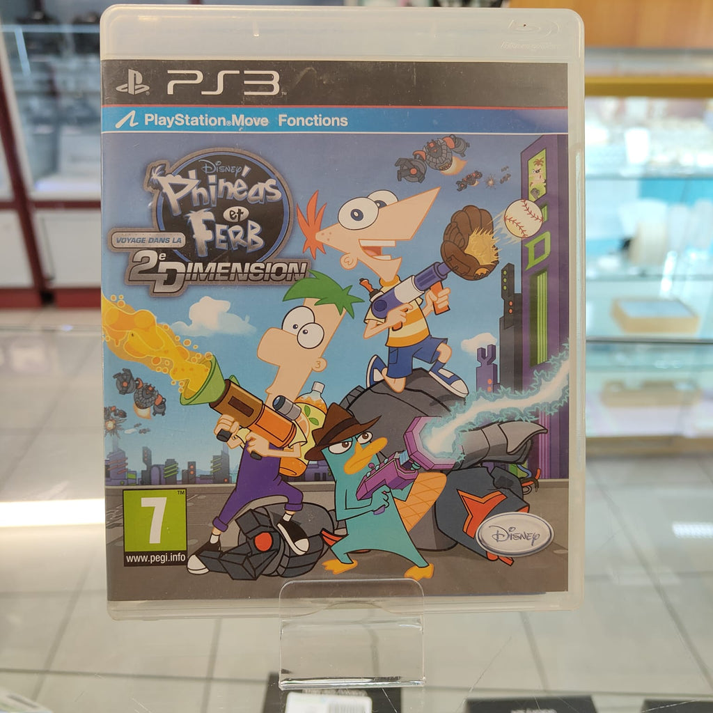 Jeu PS3: Phinéas et Ferb : Voyage dans la 2e Dimension - avec livret