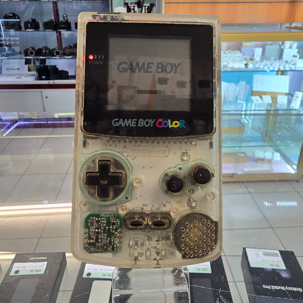 Console Nintendo Gameboy Color transparente - sans cache pile