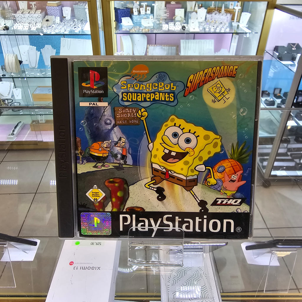 Jeu PS1 - Spongebob Squarepants: Supersponge - version pal