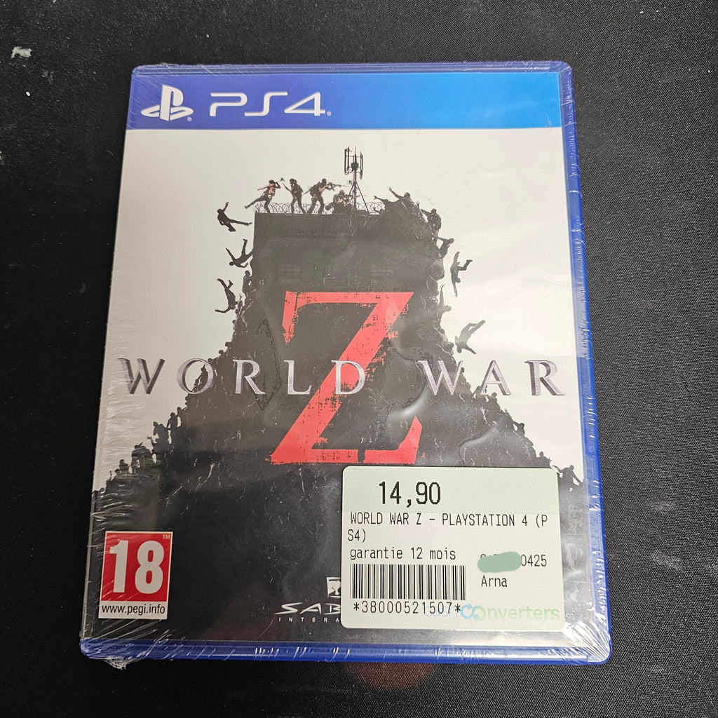 Jeux ps4  World war z - NEUF