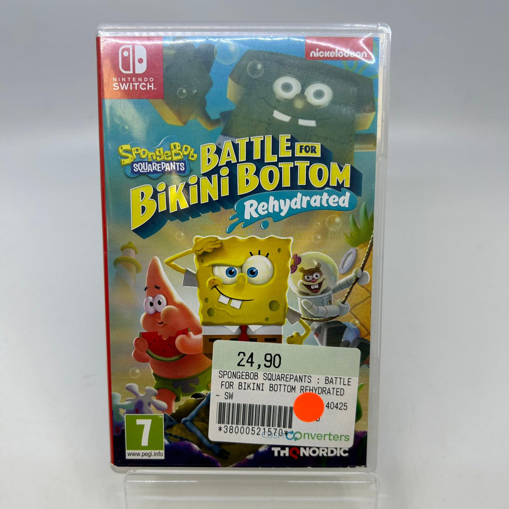 Jeu Nintendo Switch  Spongebob Squarepants : Battle for bikini bottom réhydrated