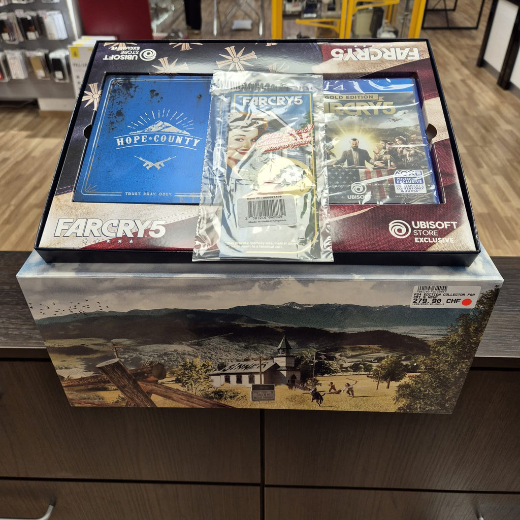 Coffret Jeu PS4  FarCry 5  Hope County Mt Collector's Case - NEUF