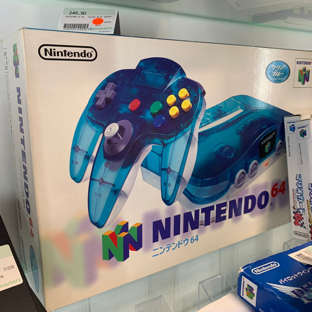 Console Nintendo 64 Clear blue Import japonais Complete