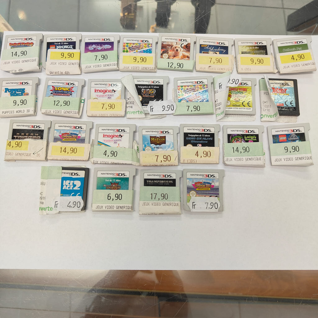 Jeu Nintendo 3DS - Lots de jeux Nintendo 3DS sans boîte