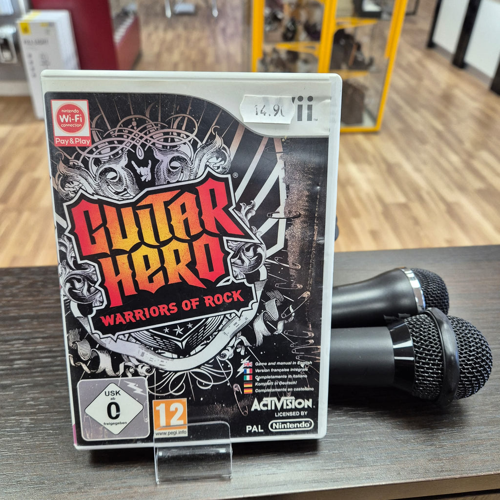 Jeu Wii  Guitar Hero Warriors of Rock  + 2 Micro