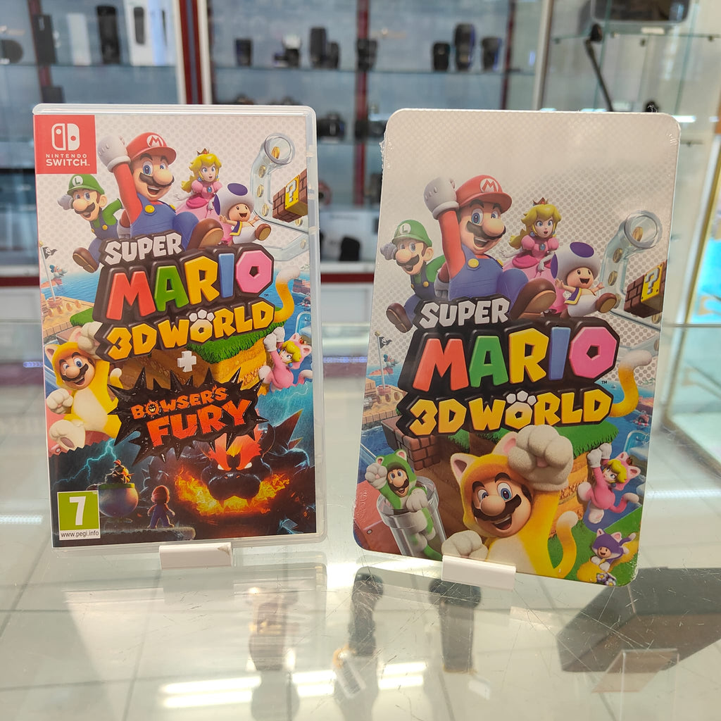 Jeu Switch: Super Mario 3D World + Bowser's Fury - avec Steelbook