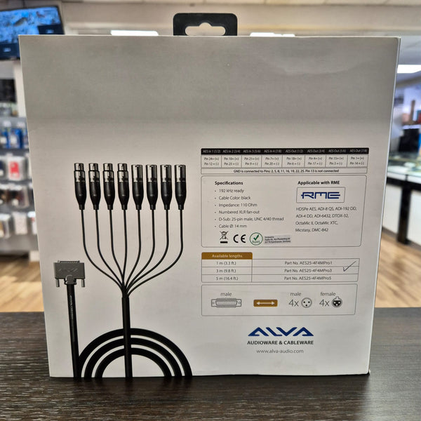 Alva Audio 9.8 AES/EBU Multi-Core 4F4MPro3