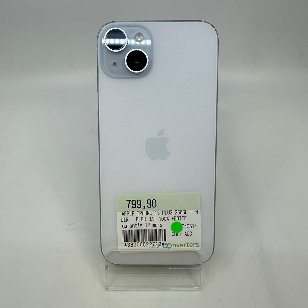 Apple iPhone 15 Plus - 256GO - Bleu