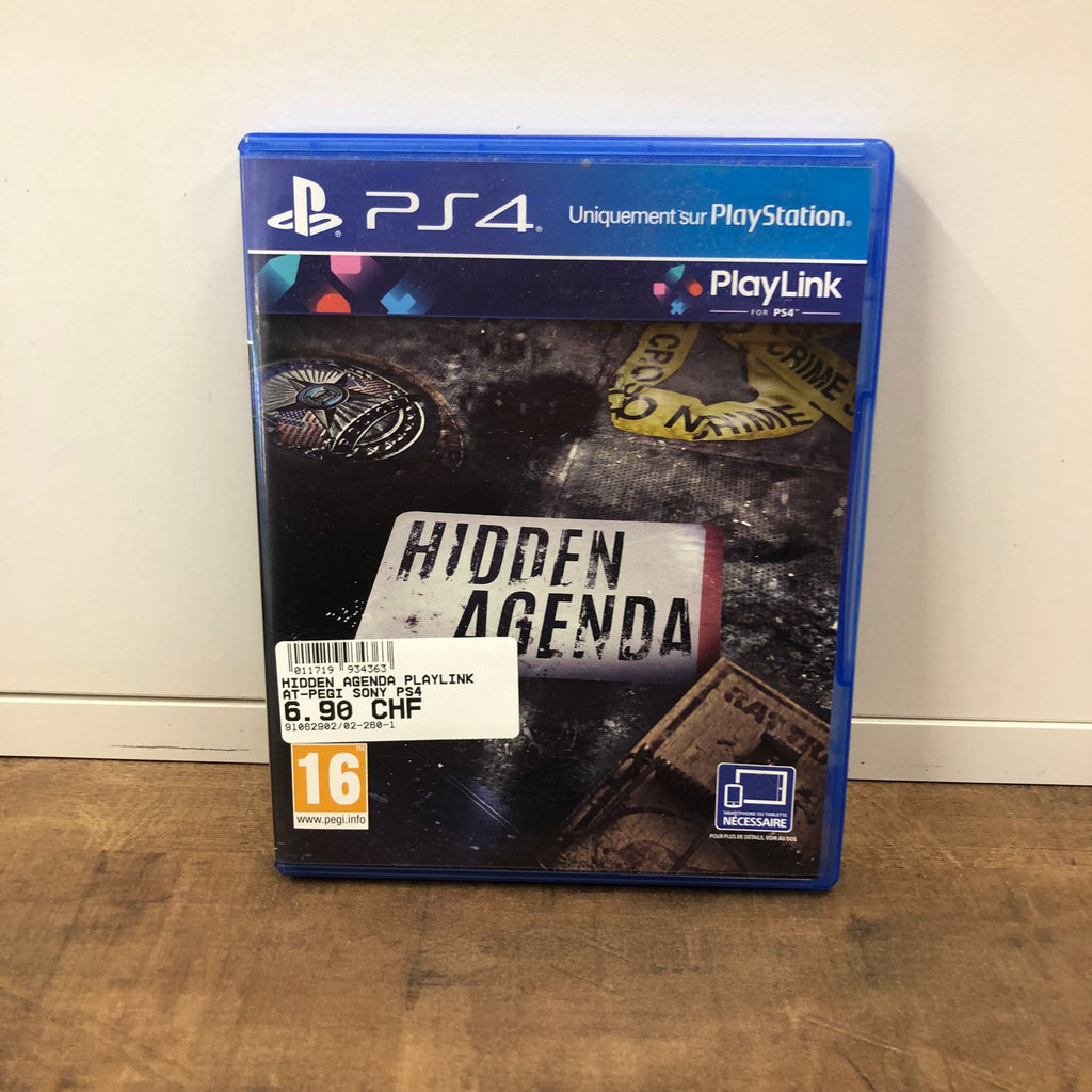 Jeu PS4  - Hidden agenda