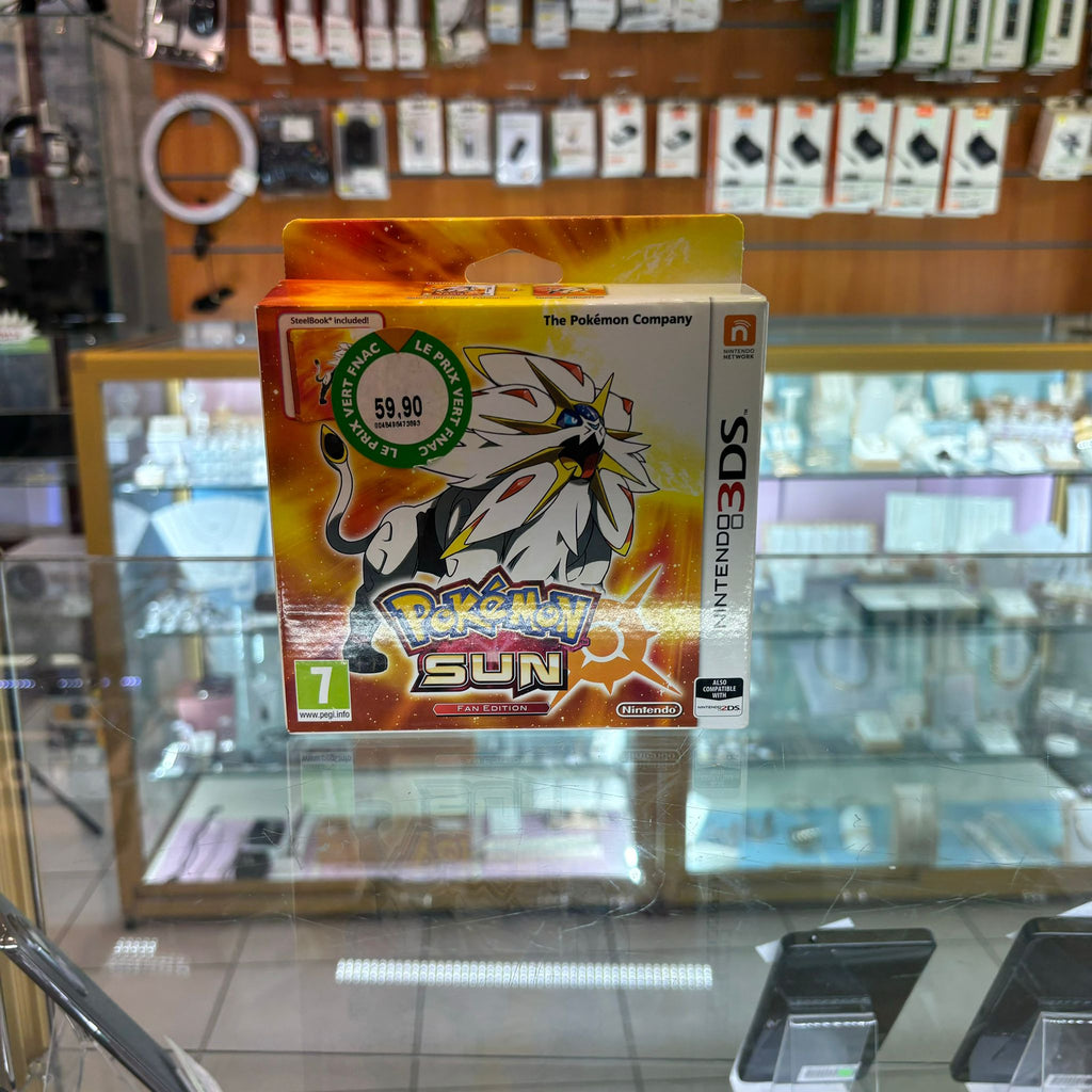 Jeu Nintendo 3Ds Pokémon Soleil + Steelhook