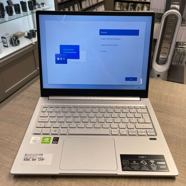 Acer Swift SF313-52G + chargeur