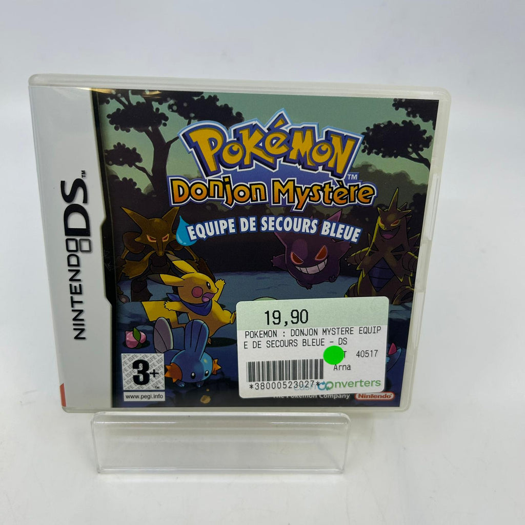 JEU Nintendo DS - Pokémon : Donjon mystère  Équipe de secours bleue