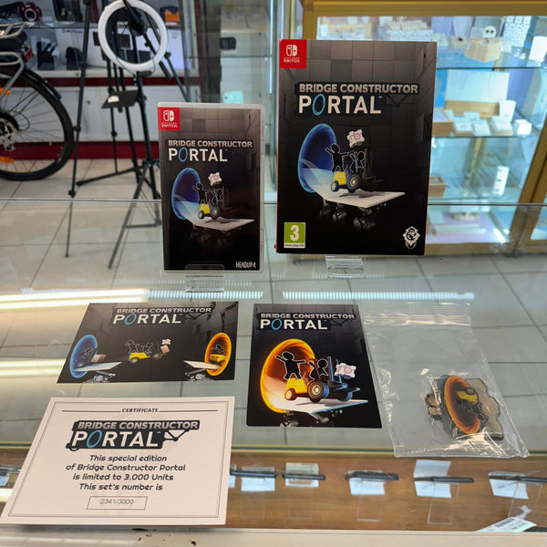 Jeu Switch - Bridge Constructor Portal, collector edition