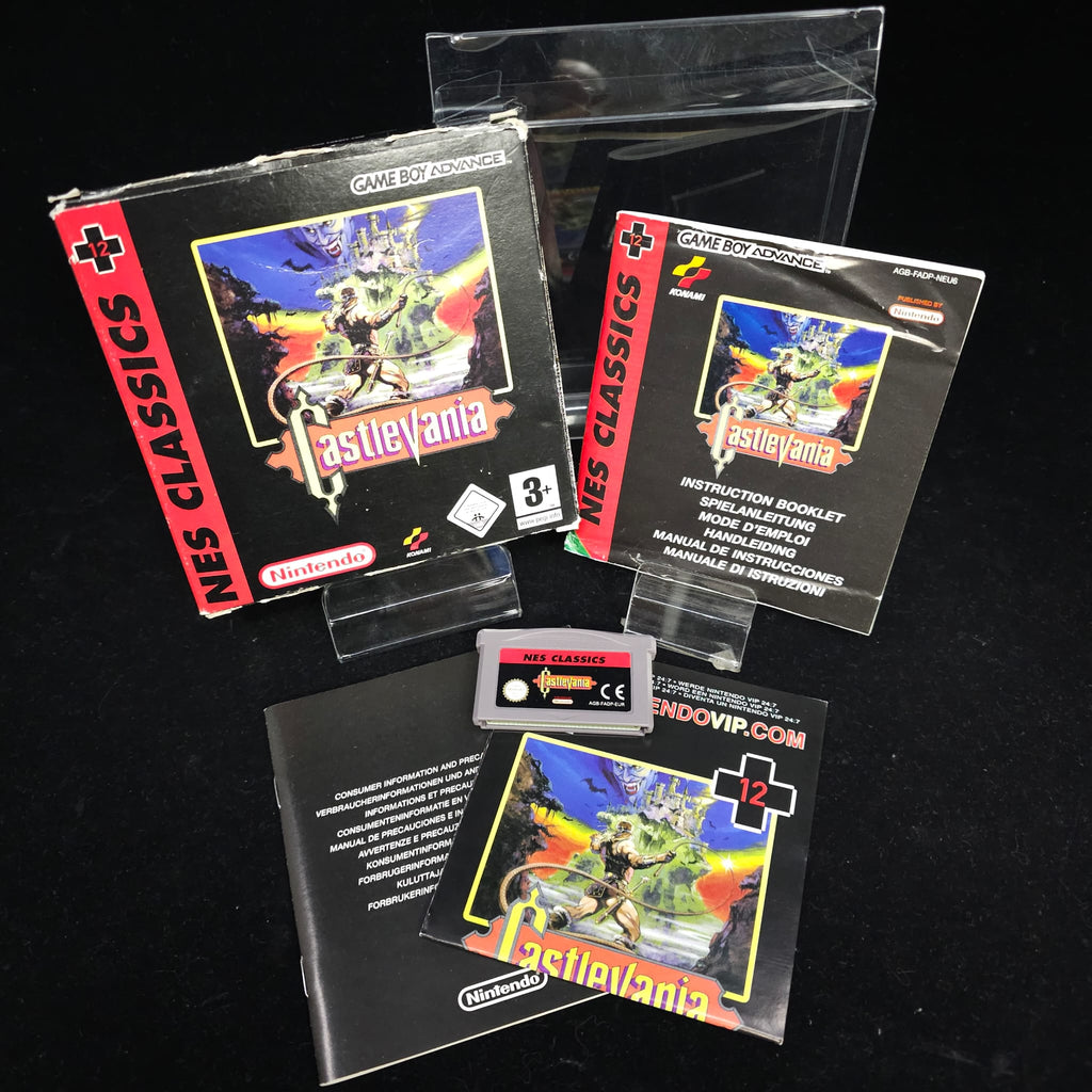 Jeux game boy advance  Castlevania nes classics  + crystal box