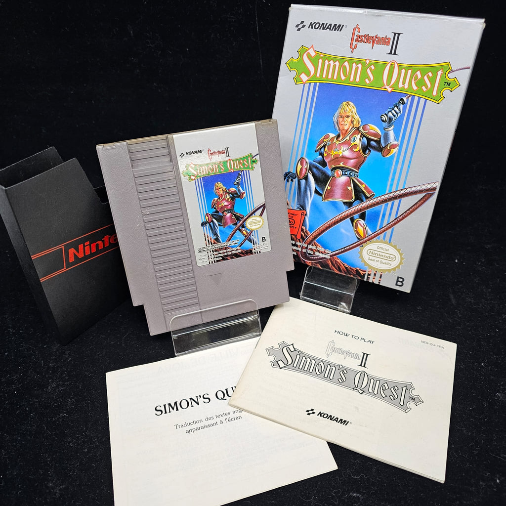 Jeux nintendo nes Castlevania II simon's quest + crystal box