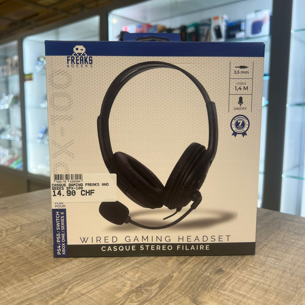 Casque gaming freaks and geeks spx-100 - NEUF