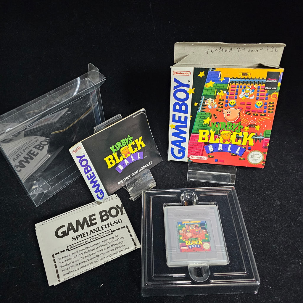 Jeux game boy  Kirby's Block ball + crystal box