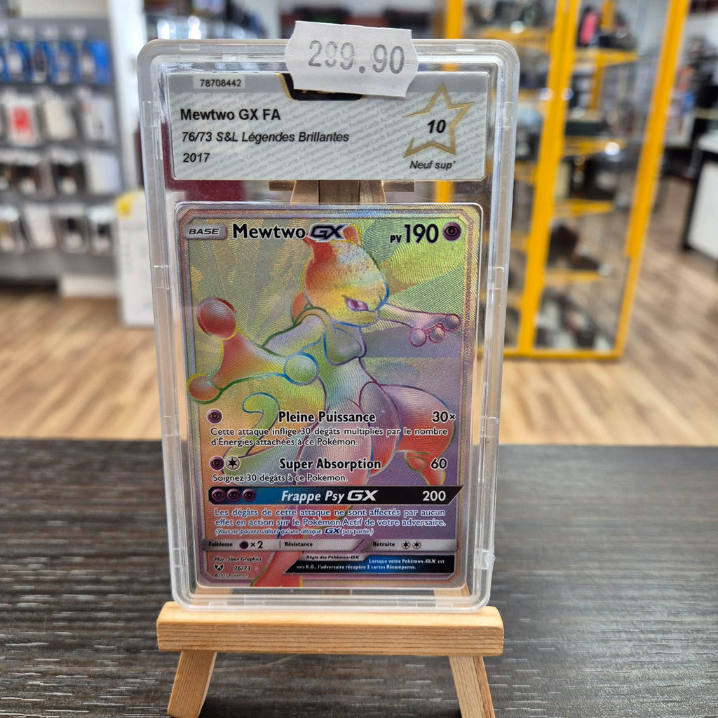 Carte Pokemon Gradée  Mewtwo GX FA 76/73 S&L