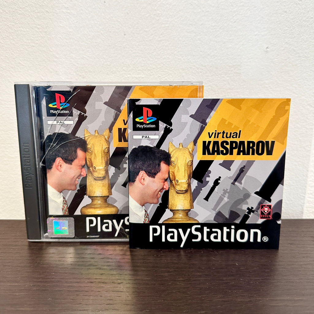 JEU PS1 VIRTUAL KASPAROV (boîte cassée)+ Notice,