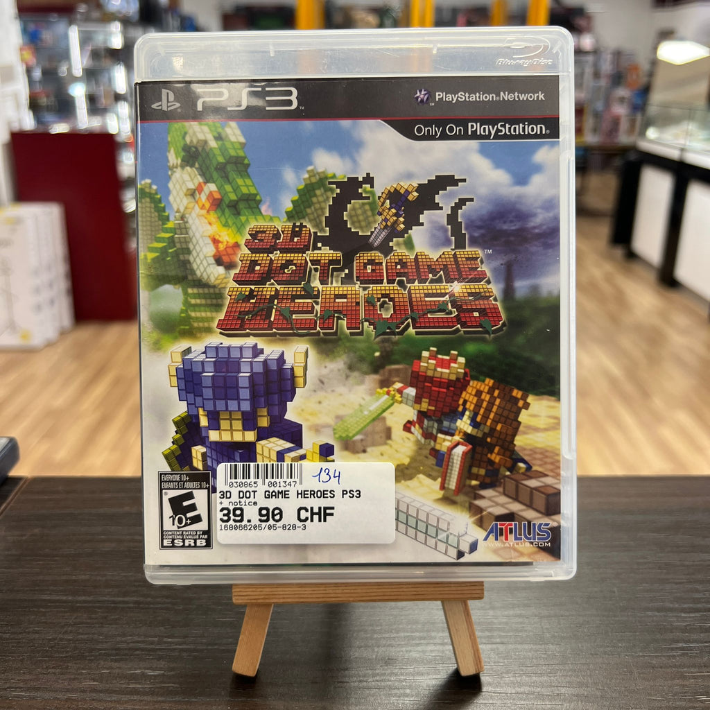 Jeu PS3: 3D Dot Games Heroes + notice