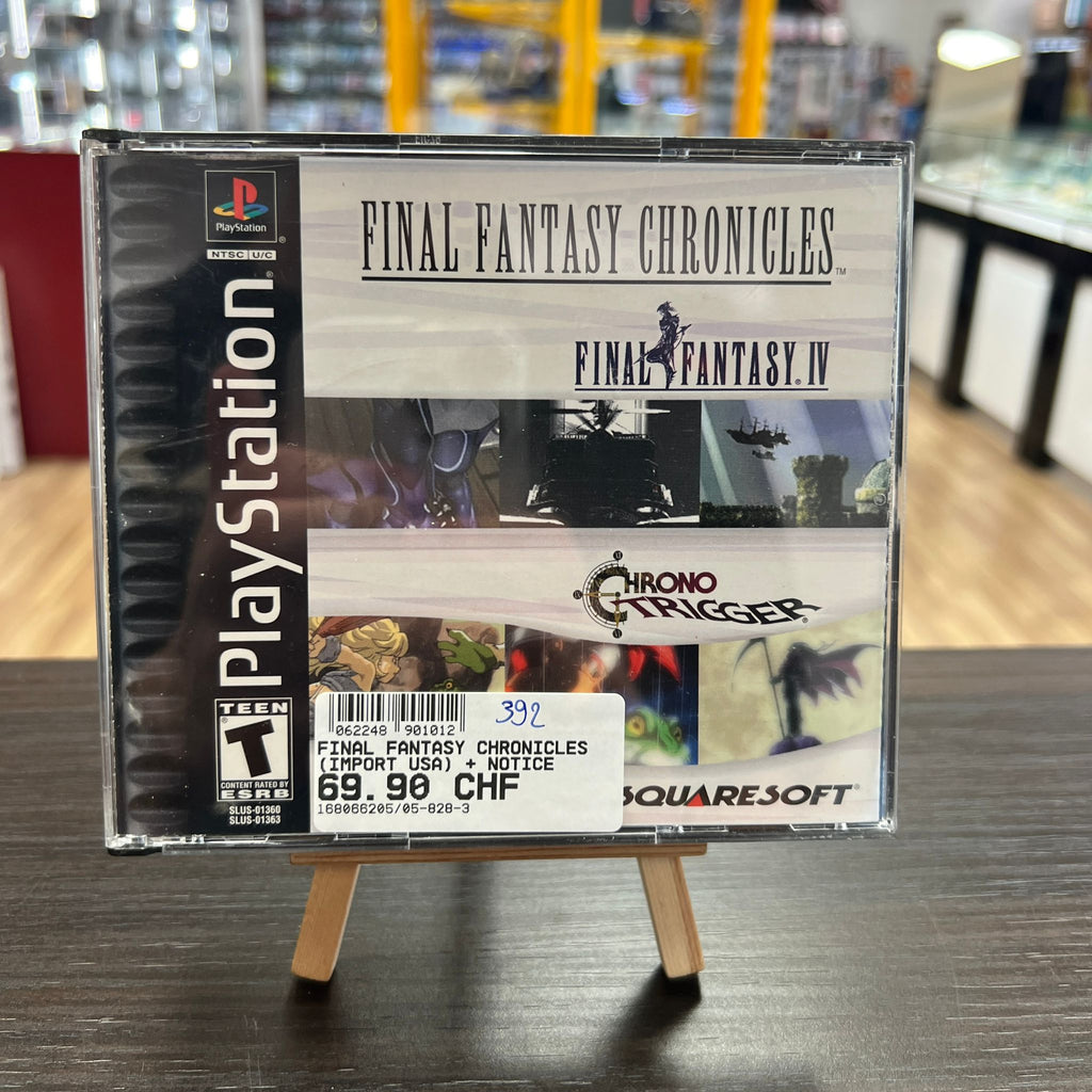 Jeu PS1: Final Fantasy Chronicles - Final Fantasy IV + notice (USA)