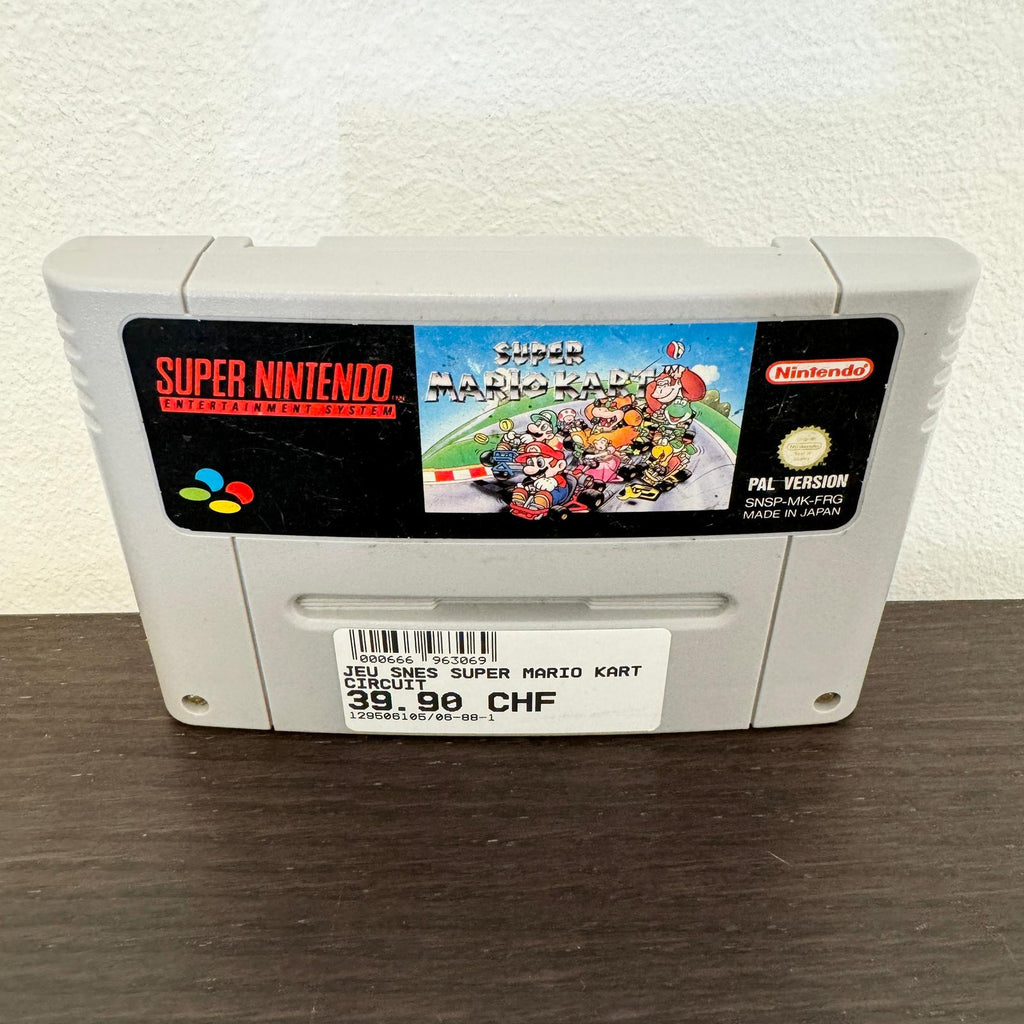 JEU SUPER NINTENDO SUPER MARIO KART PAL