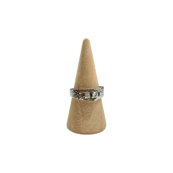 Bague or blanc  Or blanc 18k